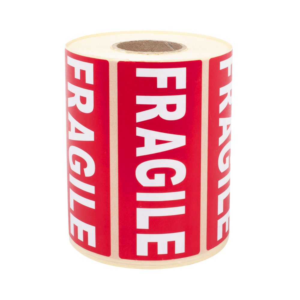 Etiquette d'emballage imprimée Fragile, au détail - Toutembal
