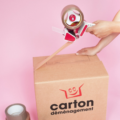 Kit cartons déménagement T3-T4 avec 3 rouleaux d'adhésif gratuits :  : Fournitures de bureau