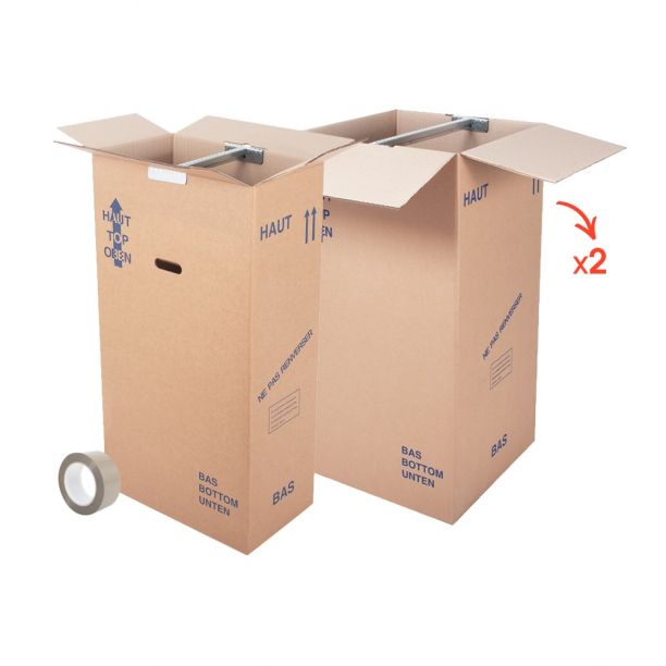 Kits cartons penderie - CartonDemenagement.com Kits cartons penderie - CartonDemenagement.com